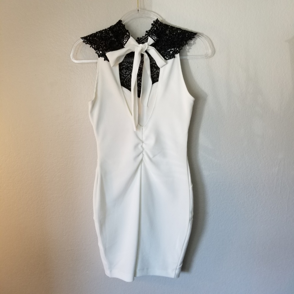 SOLD 💫 Black and Ivory Dress S (NWT) - Picture 3 of 8
